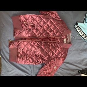 Pink zip up jacket